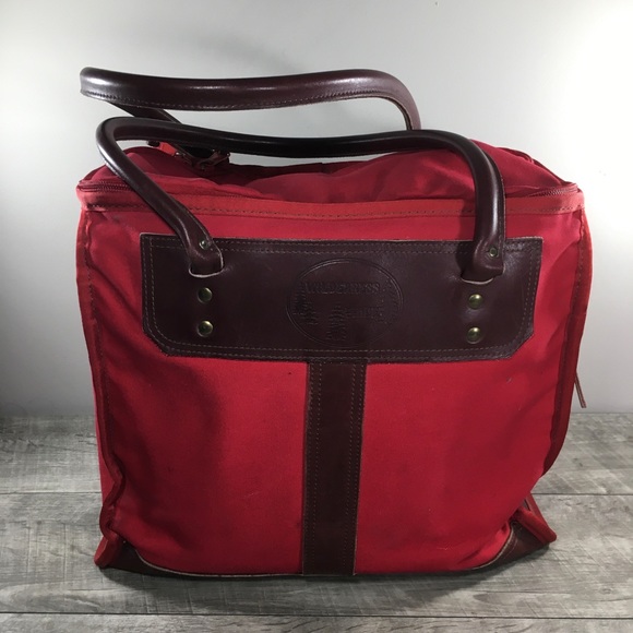 Wilderness Pride Red Tote Bag Purse Cotton Shopping Shopper Handbag Shoulder - Picture 1 of 11